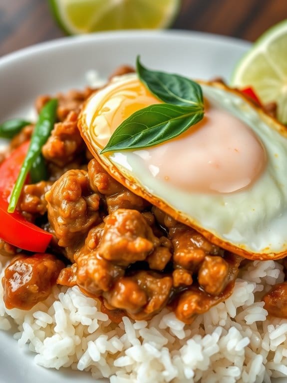 savory thai basil dish