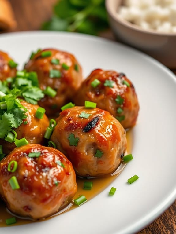 savory vietnamese pork meatballs