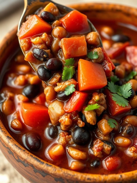 smoky and flavorful chili