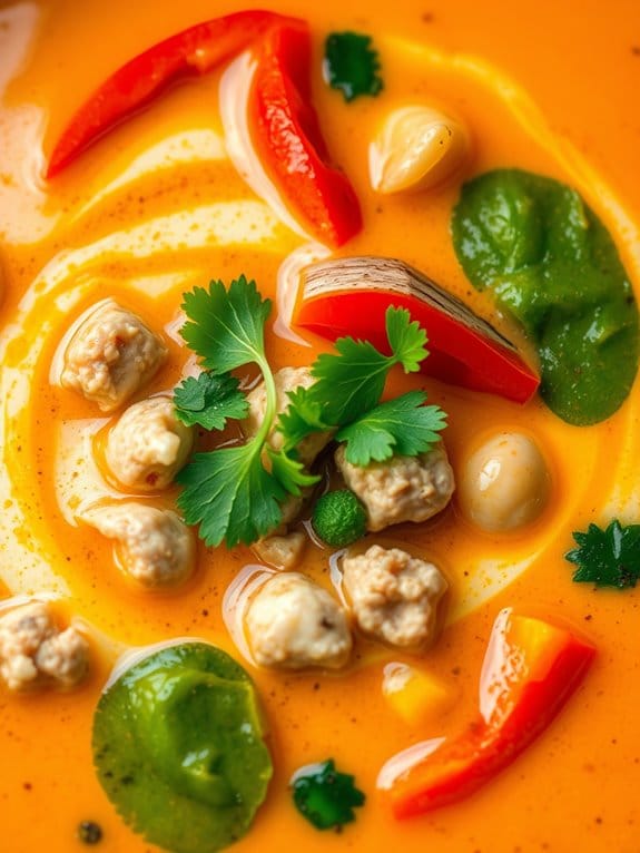 spicy coconut pork soup