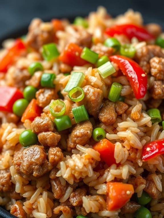 spicy pork fried rice