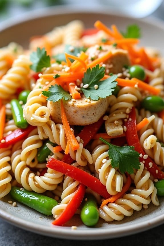 asian chicken pasta salad
