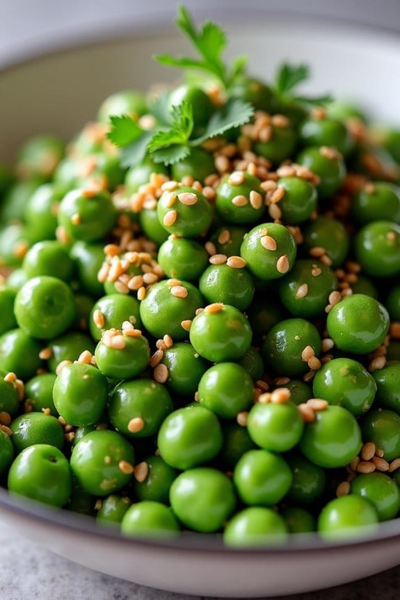 asian pea sesame salad