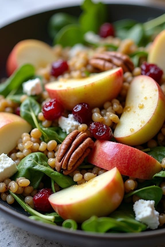 autumn farro salad recipe
