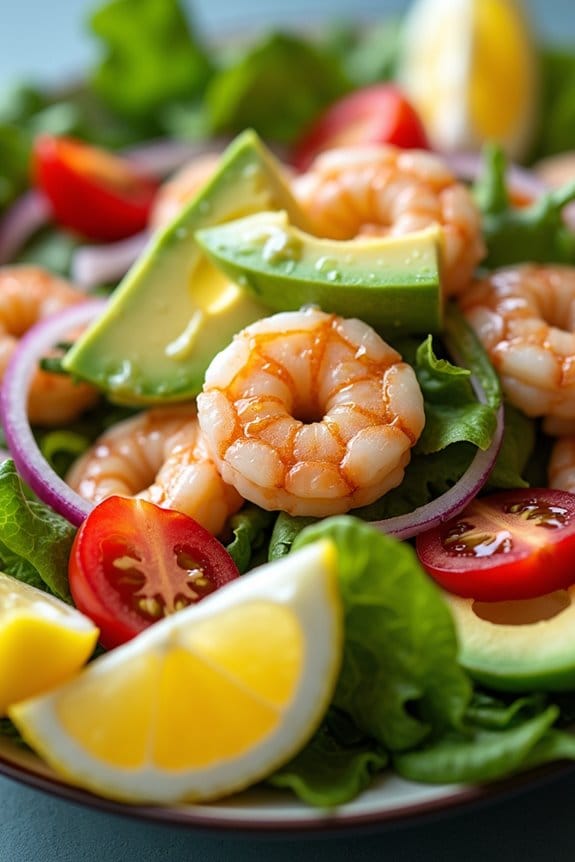 avocado shrimp louie salad
