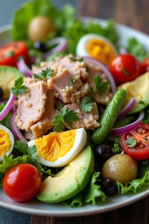 avocado tuna nicoise salad recipe