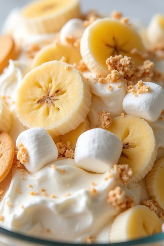 banana pudding fluff dessert