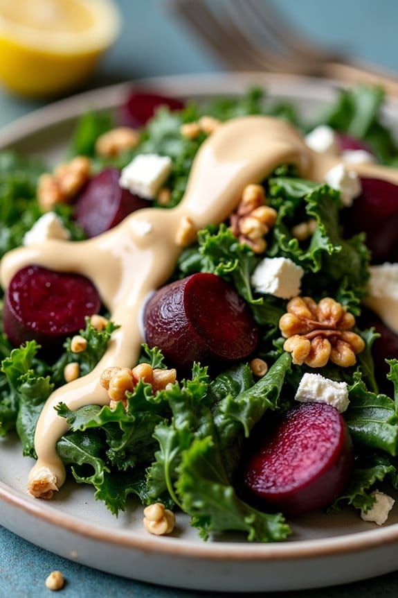 beet and kale salad
