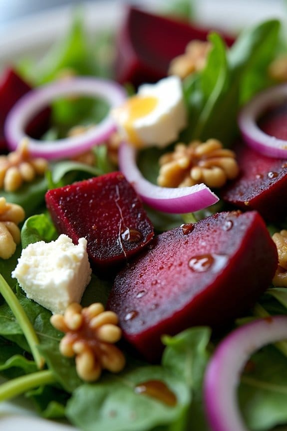 beet goat cheese salad delight