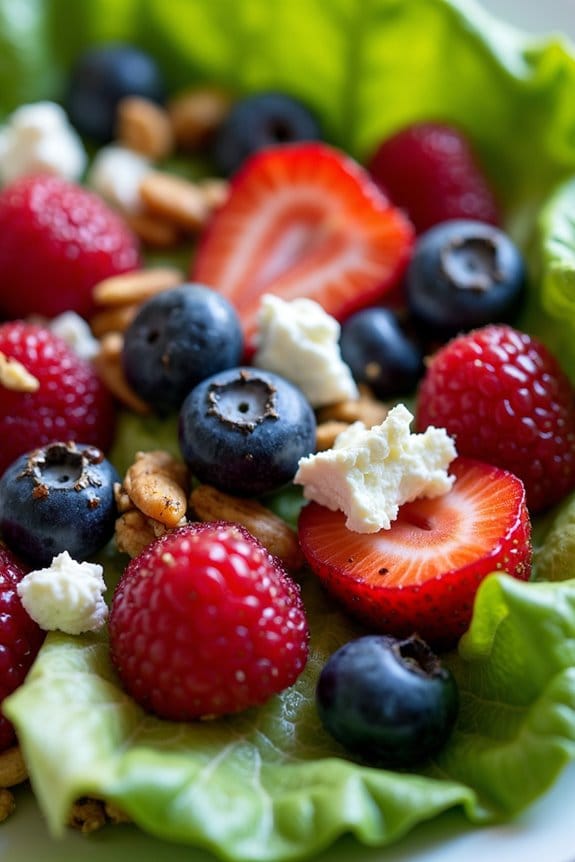 berry goat cheese salad delight