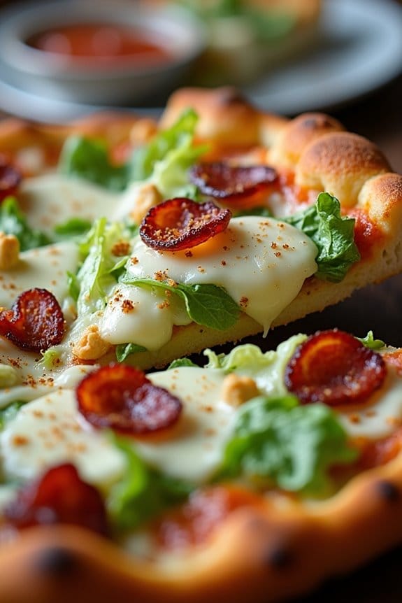 caesar salad pizza recipe