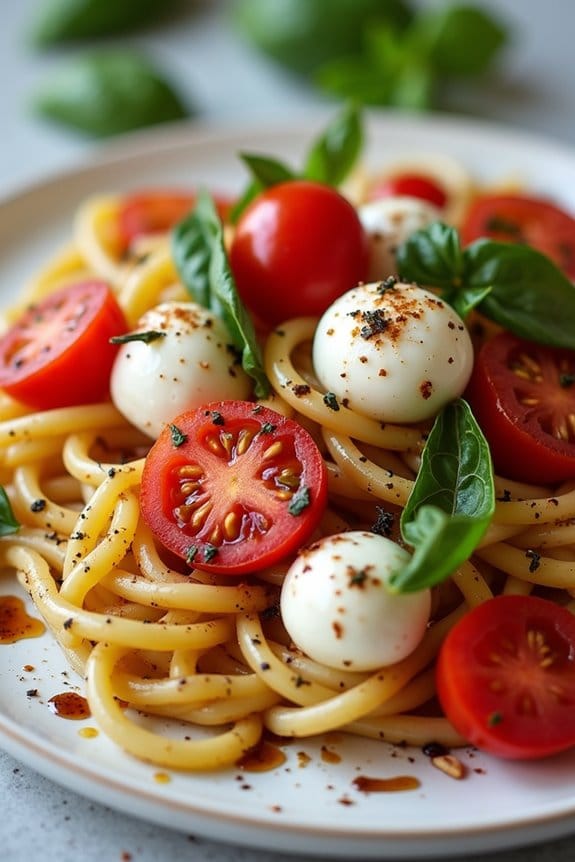 caprese pasta twist delight