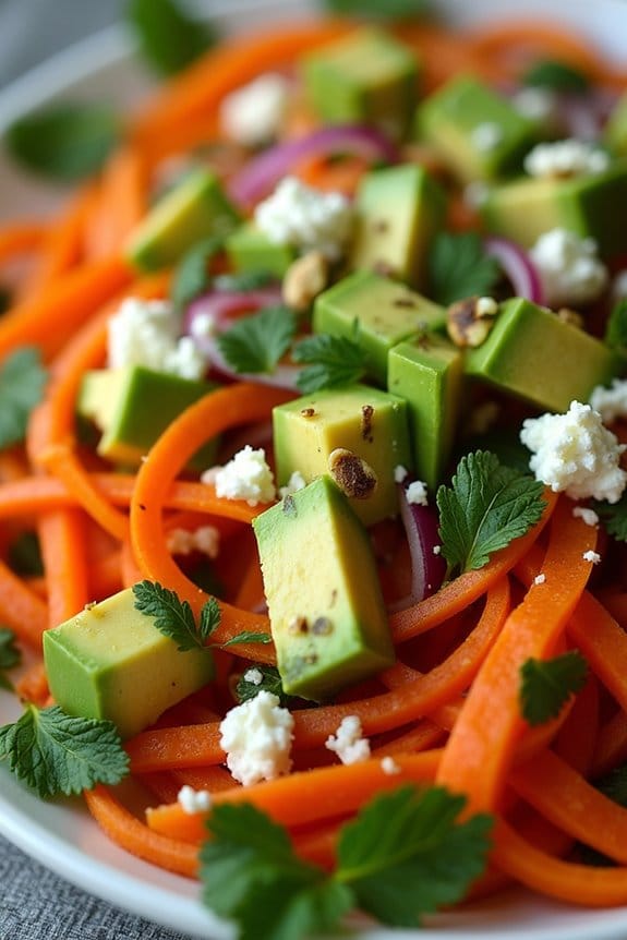 carrot avocado salad recipe