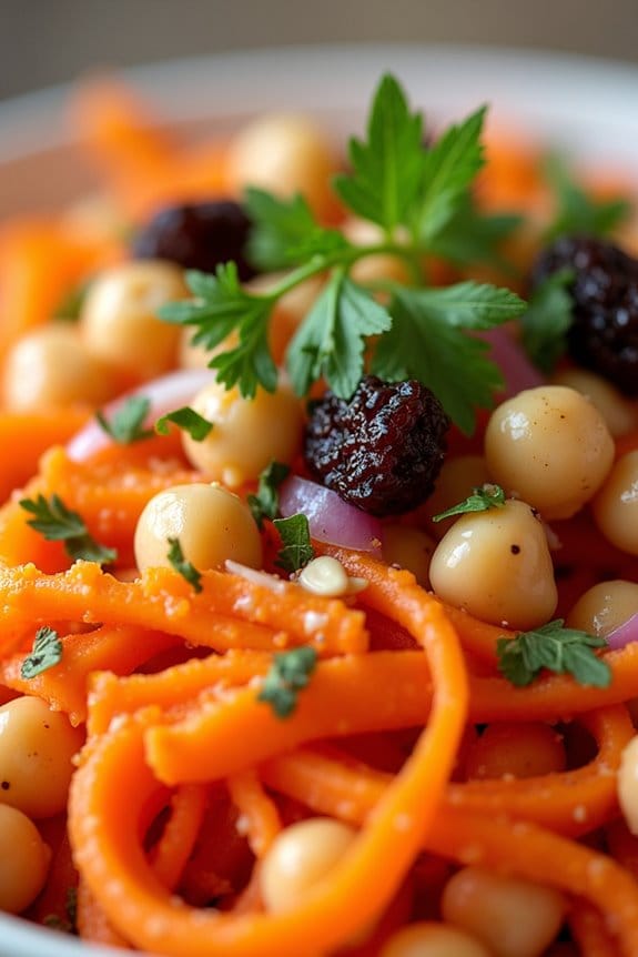 carrot chickpea salad delight
