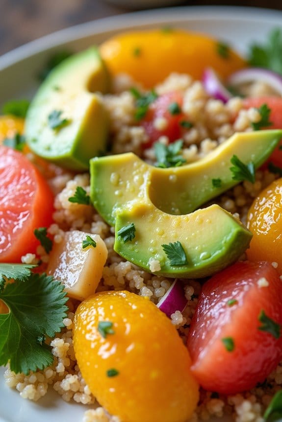 citrus avocado quinoa salad