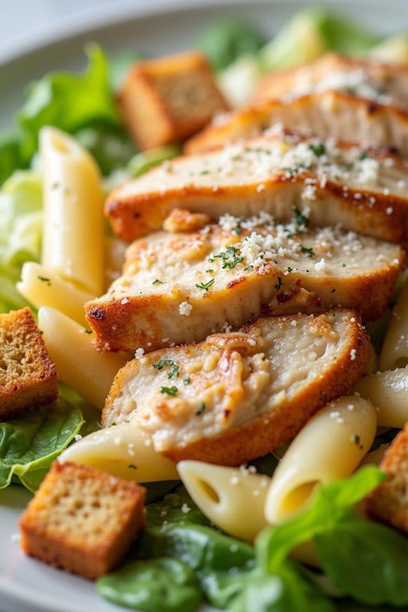 classic chicken caesar salad