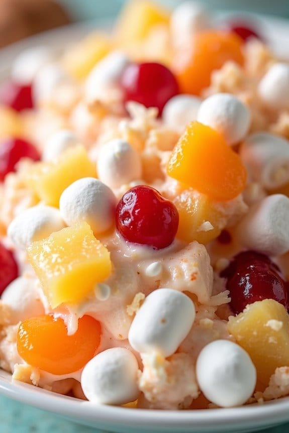classic fruit and marshmallow salad
