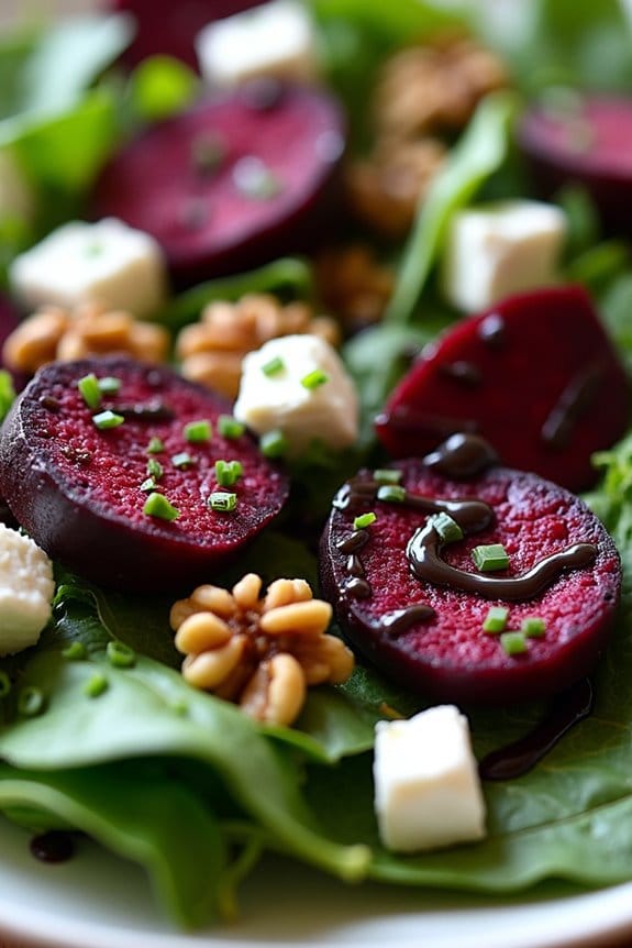 colorful nutritious beet salad