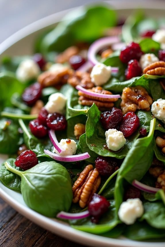 cranberry balsamic mixed greens