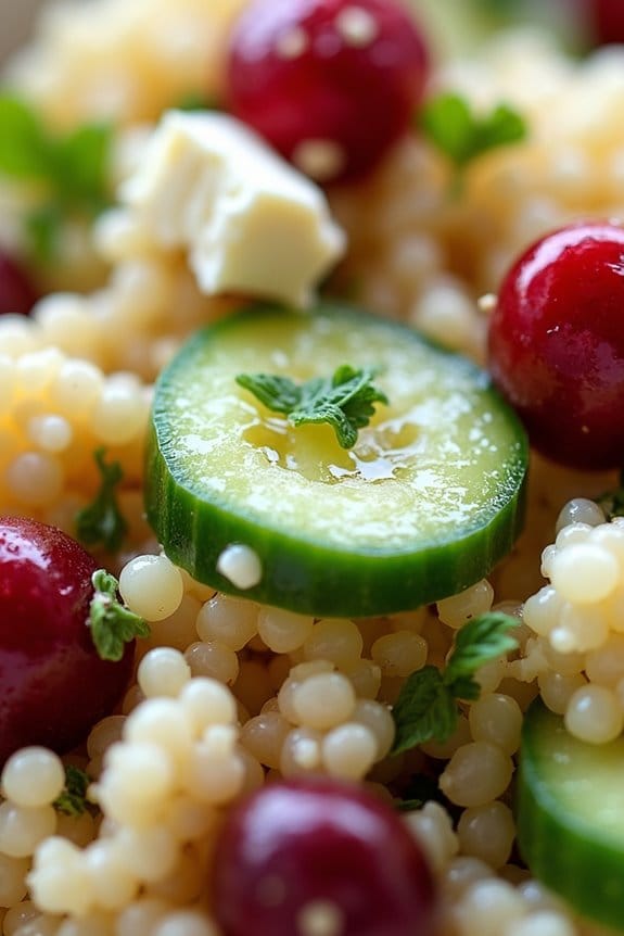 cranberry cucumber couscous salad