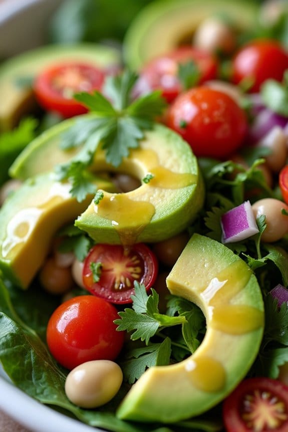 creamy avocado lima bean salad