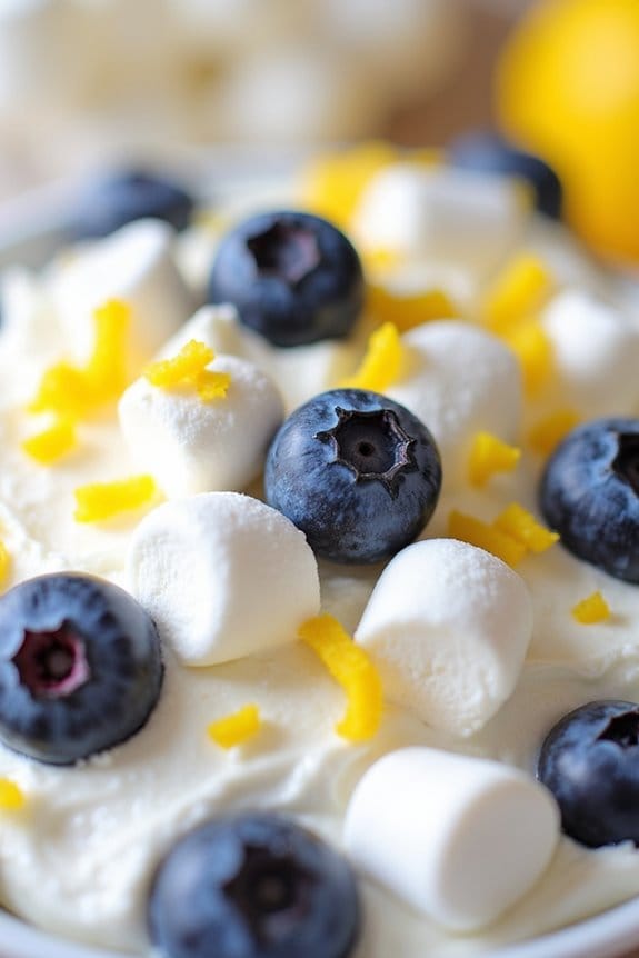 creamy blueberry lemon salad