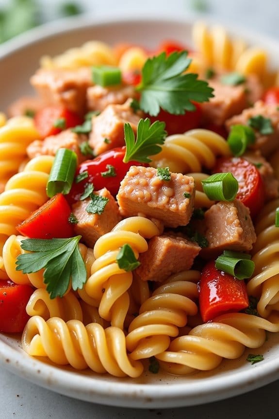 creamy roasted red pepper tuna