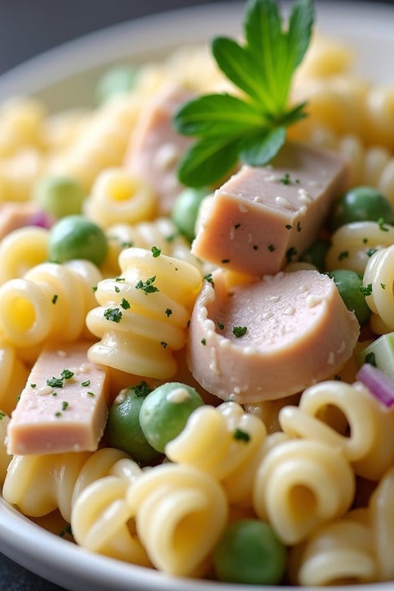 creamy tuna pasta salad