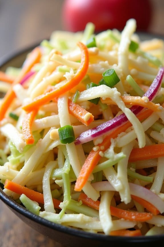 crisp apple cabbage slaw