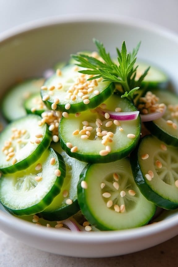 crisp cucumber salad recipe