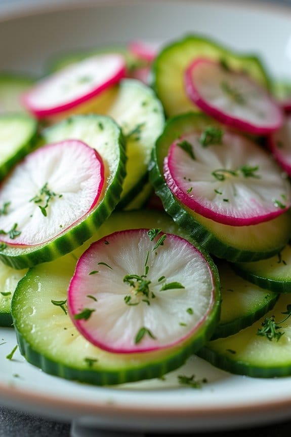 crisp refreshing vegetable salad