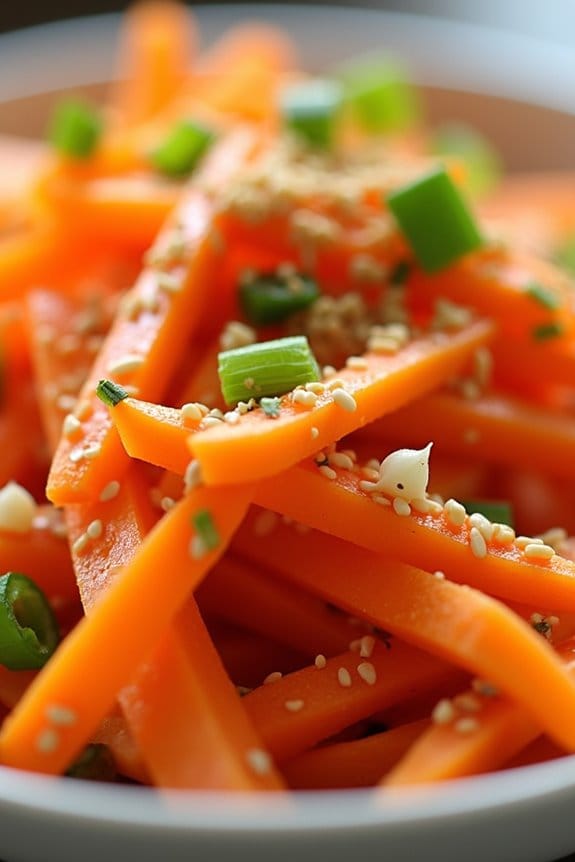 crunchy flavorful carrot slaw