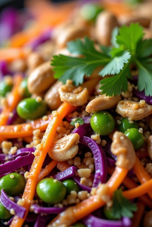 crunchy thai peanut salad