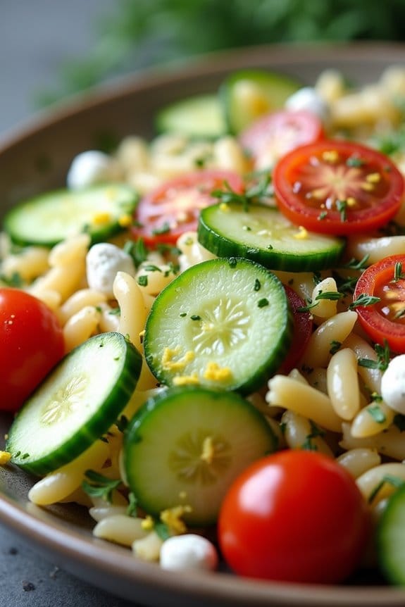 cucumber dill orzo salad recipe