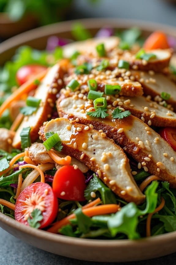 delicious asian chicken salad
