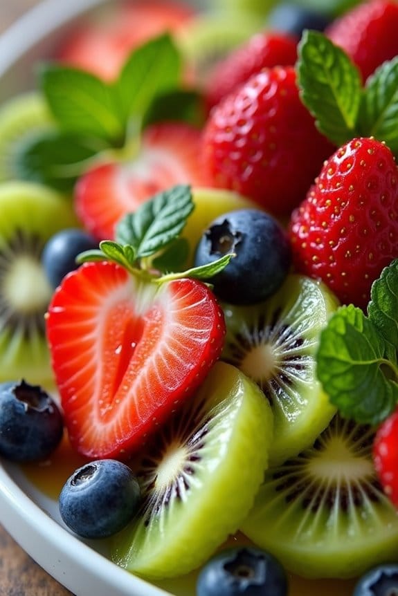 delightful kiwi strawberry salad