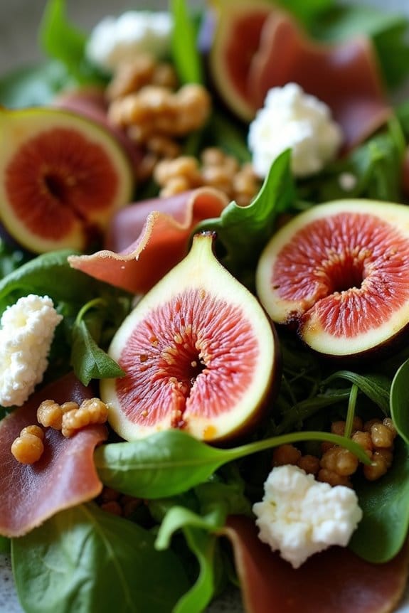 fig and prosciutto salad delight