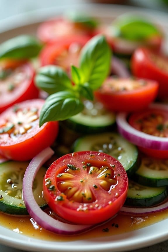 fresh and vibrant salad