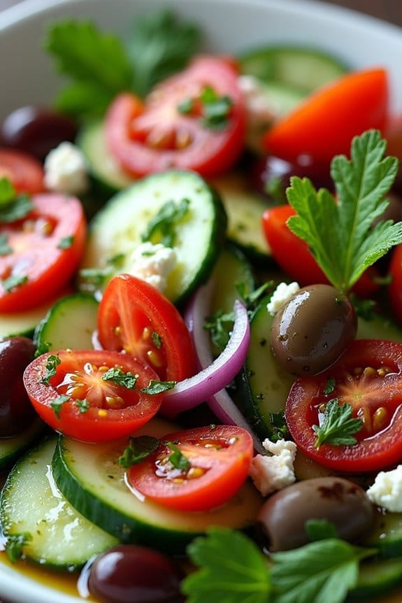 fresh mediterranean salad delight