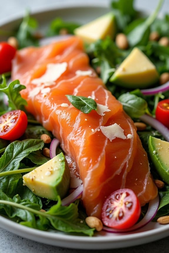 gourmet smoked salmon salad
