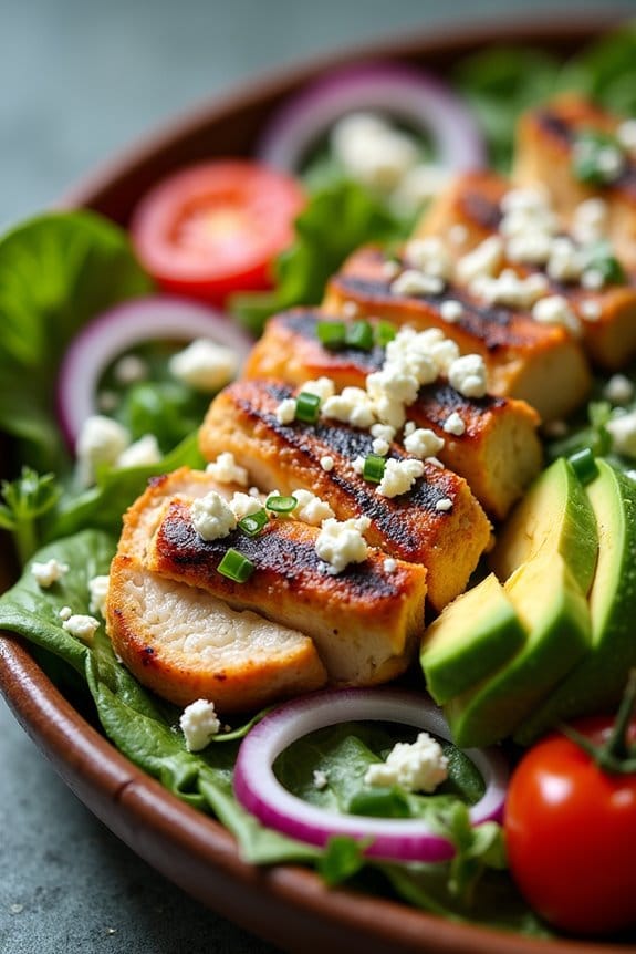 grilled chicken avocado salad