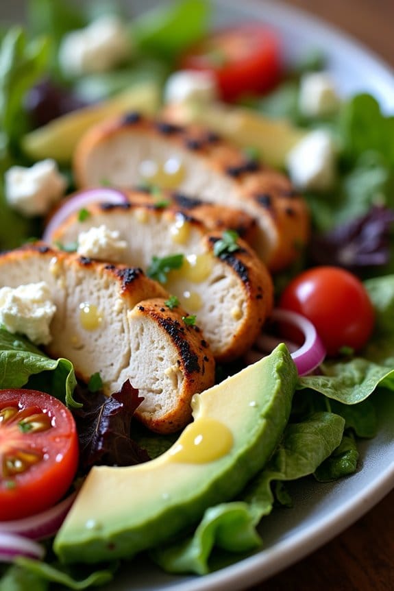 grilled chicken avocado salad