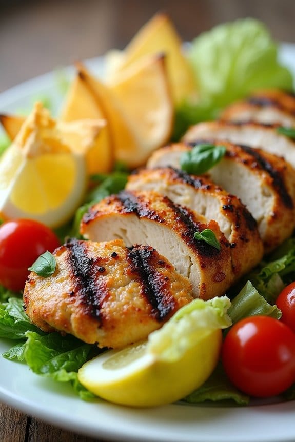 grilled chicken caesar salad