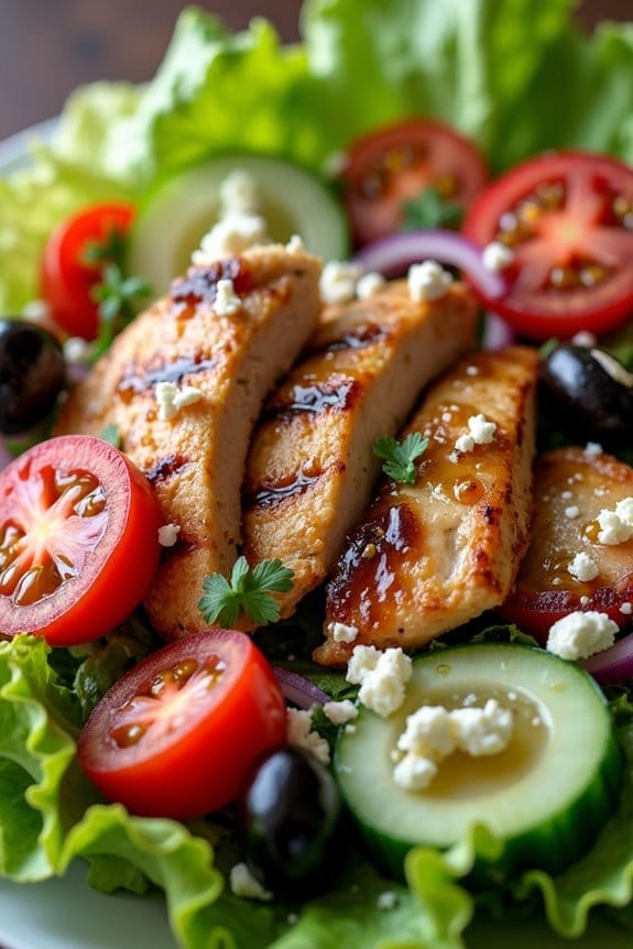 grilled chicken lettuce salad