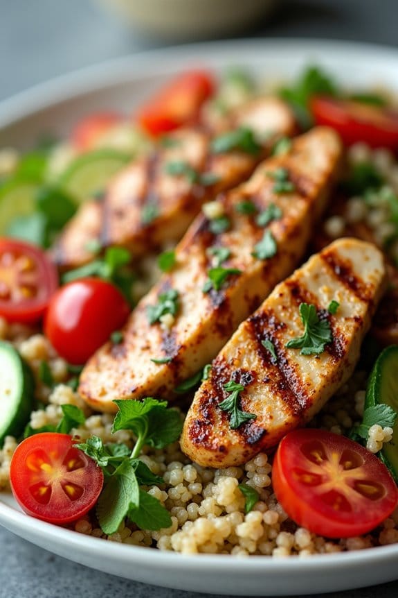 grilled chicken quinoa salad