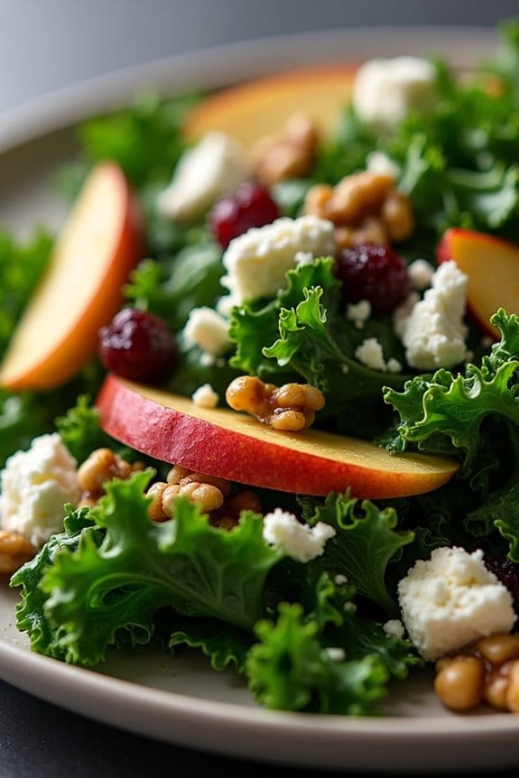 kale apple nuts salad