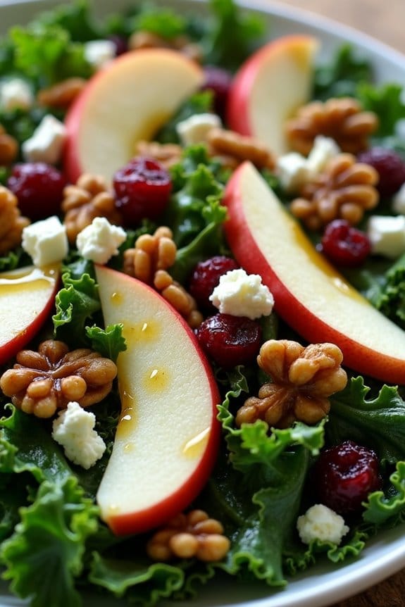 kale salad with honey dijon