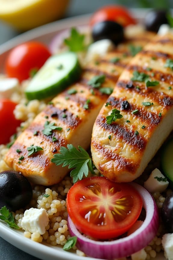 mediterranean chicken couscous salad