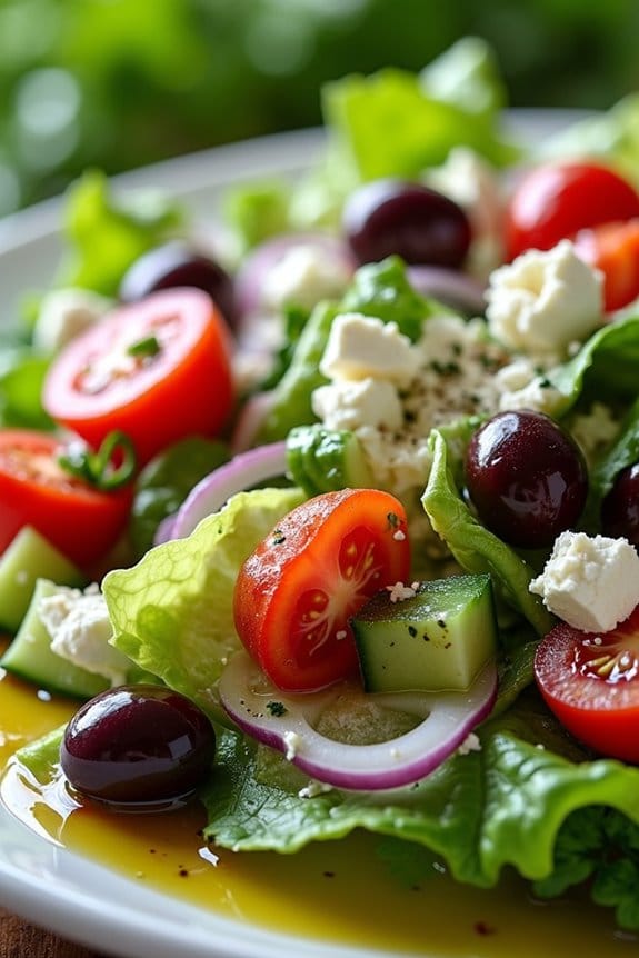 mediterranean fresh lettuce salad
