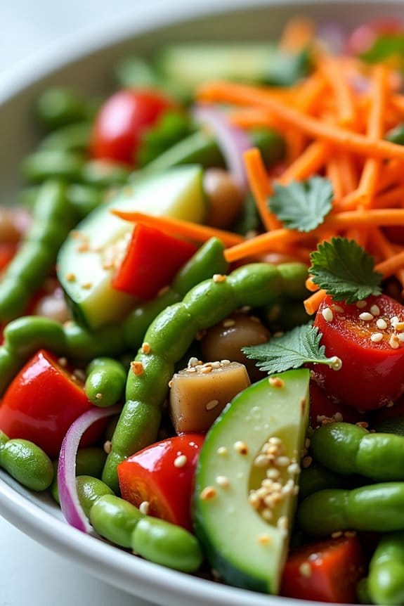 nutritious asian bean salad